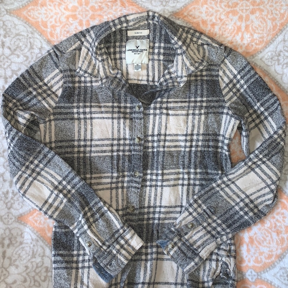 AEO plaid flannel